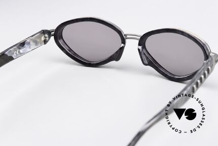 Jean Paul Gaultier 56-0015 Steampunk 90er Sonnenbrille, Fassung kann ggf. auch optisch verglast werden, Passend für Herren und Damen