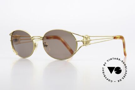Jean Paul Gaultier 58-5106 Steampunk Sonnenbrille 1997, heutzutage oft als "STEAMPUNK-Brille" bezeichnet, Passend für Herren und Damen