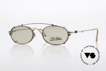 Jean Paul Gaultier 55-0012 Vintage Brille Mit Sonnenclip Details