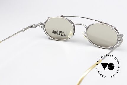 Jean Paul Gaultier 55-0012 Vintage Brille Mit Sonnenclip, Größe: medium, Passend für Herren und Damen