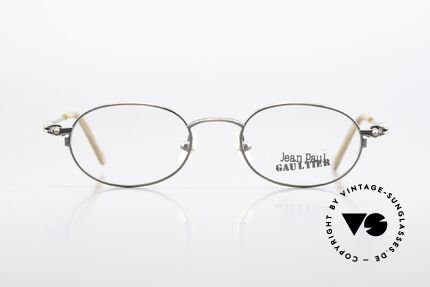 Jean Paul Gaultier 55-0012 Vintage Brille Mit Sonnenclip, Größe: medium, Passend für Herren und Damen