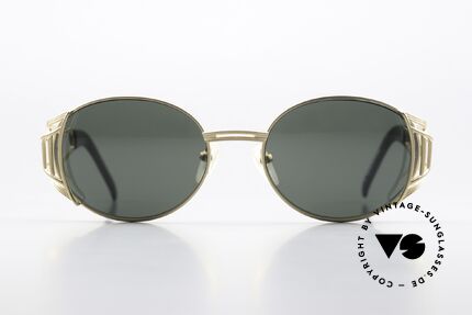 Jean Paul Gaultier 58-6102 True Vintage Sonnenbrille, Designer-Sonnenbrille von 1997 in col. 1 mattgold, Passend für Herren und Damen