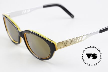 Jean Paul Gaultier 58-7204 Gold Verspiegelte Brille 1999, zudem gold-verspiegelte Sonnengläser (100% UV), Passend für Herren und Damen
