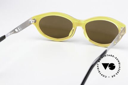 Jean Paul Gaultier 58-7204 Gold Verspiegelte Brille 1999, die Fassung ist natürlich auch optisch verglasbar, Passend für Herren und Damen