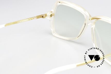 Cazal 177 Damen Designerbrille 1987, leicht grün getönte Sonnengläser, auch abends tragbar, Passend für Damen