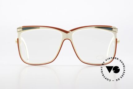 Cazal 168 1980er Brille Eye-Catcher, puristisch & verspielt zugleich; einfach ein Hingucker, Passend für Damen