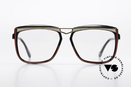 Cazal 171 80er HipHop Vintage Brille, tolle Kombination von Farben & Materialien; unique, Passend für Herren und Damen