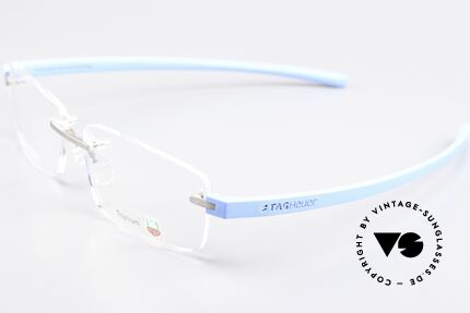 Tag Heuer 3942 Reflex Randlose Titanium Brille, ungetragene vintage Rarität (made in FRANCE), Passend für Herren