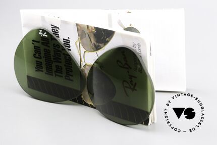 Ray Ban Aviator 62mm Lenses B&L USA Sonnengläser RB3 Details