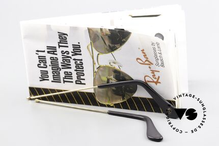 Ray Ban Precious Metals Temples Bügel Für Shooter Outdoors, produziert in den 1970ern & 80ern von Bausch&Lomb, Passend für Herren