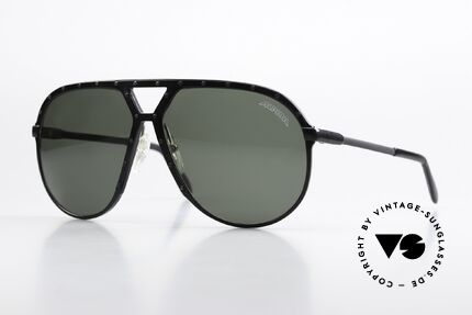Alpina M1 Schwarz & Schwarze Schrauben, ALPINA M1 West Germany Sonnenbrille von 1986, Passend für Herren