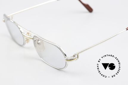 Cartier MUST LC - S Luxus Platin Brillenfassung, 2nd hand Modell im neuwertigen Zustand mit OVP, Passend für Herren