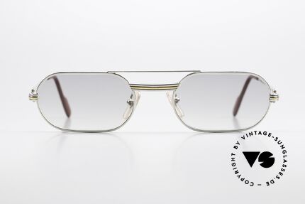 Cartier MUST LC - S Luxus Platin Brillenfassung, MUST: das erste Modell der Lunettes Collection '83, Passend für Herren