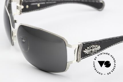 Chrome Hearts Poon I Bikerbrille Lederbügel 2008, ähnlich der Fight Club Brille Oliver Peoples OP-523, Passend für Herren und Damen