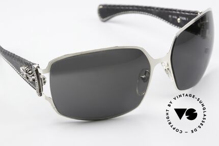 Chrome Hearts Poon I Bikerbrille Lederbügel 2008, u.a. Guns'N'Roses machten Chrome Hearts berühmt, Passend für Herren und Damen