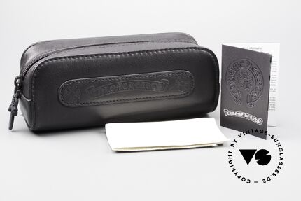 Chrome Hearts Poon I Bikerbrille Lederbügel 2008, Größe: medium, Passend für Herren und Damen
