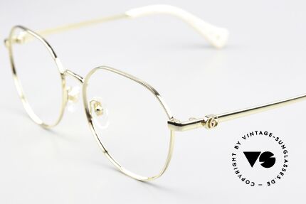 Gucci GG1145O Weibliche Pantobrille 54mm, vergoldete Brillenfassung, made in Japan Qualität, Passend für Damen
