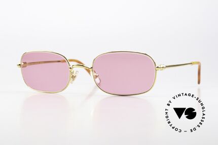 Cartier Deimios - M Pinke Sonnenbrille Vergoldet Details