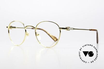 Gucci GG1222O Pantobrille Vergoldet 48mm, zeitloses Panto-Brillendesign; wirklich elegant, Passend für Herren und Damen