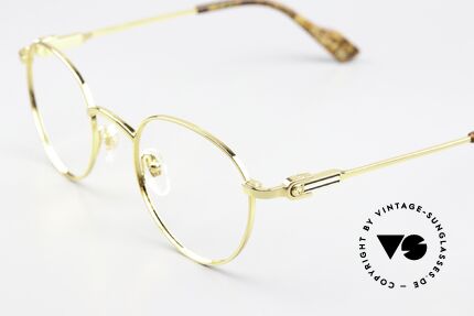 Gucci GG1222O Pantobrille Vergoldet 48mm, vergoldete Brillenfassung, made in Japan Qualität, Passend für Herren und Damen