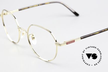 Gucci GG1349O Pantobrille Vergoldet 53mm, vergoldete Brillenfassung, made in Japan Qualität, Passend für Herren und Damen