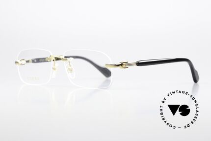 Gucci GG1221O Brille Randlos Unisex Gold, Glasform,- Breite sind jedoch auch veränderbar, Passend für Herren und Damen