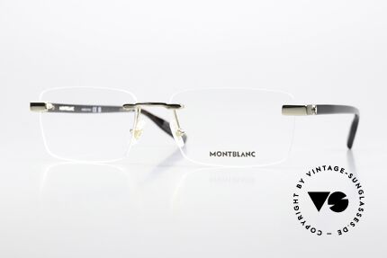 Montblanc MB0055O Edle Herrenbrille Randlos Details
