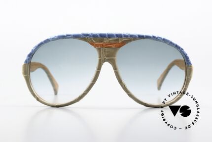 Christian Roth 's Own Brille Echtes Alligatorleder, damals gemacht für den Mode-Designer selbst, Passend für Herren