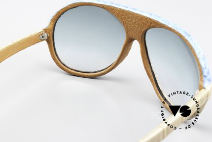 Christian Roth 's Own Brille Echtes Alligatorleder, ungetragene vintage Rarität, absolutes Unikat, Passend für Herren