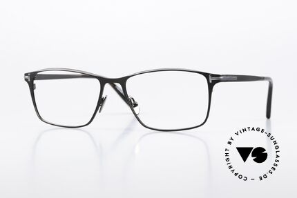 Tom Ford TF5935 Eckige Vollrandbrille Titan Details