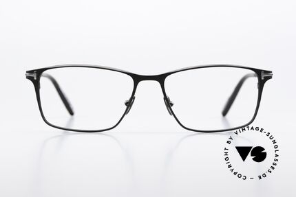 Tom Ford TF5935 Eckige Vollrandbrille Titan, eckige Vollrandbrille für Herren; made in Japan, Passend für Herren