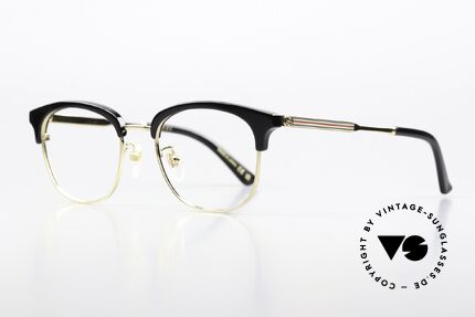 Gucci GG0590OK Kombibrille Gold Schwarz, stilvolle Damenbrille und Herrenbrille zugleich, Passend für Herren und Damen