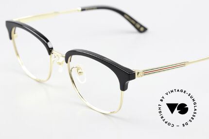 Gucci GG0590OK Kombibrille Gold Schwarz, Brillenfassung in gold & schwarz; made in Japan, Passend für Herren und Damen
