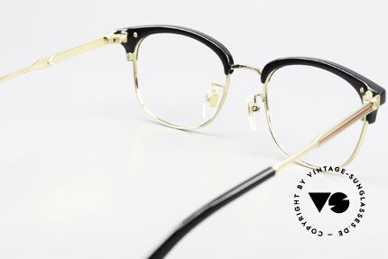 Gucci GG0590OK Kombibrille Gold Schwarz, die Fassung ist beliebig verglasbar; gleitsichtfähig, Passend für Herren und Damen