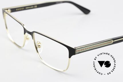 Gucci GG0383O Eckige Herrenbrille Metall, Brillenfassung in Top-Qualität; MADE IN JAPAN, Passend für Herren