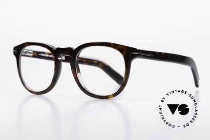 Tom Ford TF5629 Interessante Designerbrille, wirklich zeitlose Rahmenfarbe in Schildpatt-Braun, Passend für Herren und Damen
