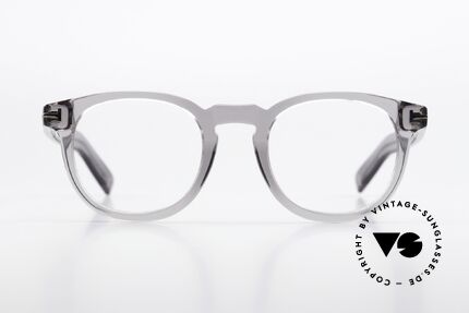 Tom Ford TF5629 Designerbrille Smoke Gray, edle Fassung mit Federscharnieren, made in Italy, Passend für Herren und Damen