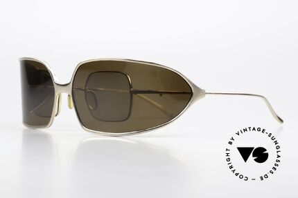 Christian Roth 14004 Wrap Around Sonnen-Clip, kleine Titanium-Fassung, Gr. 38/26, made in Japan, Passend für Herren und Damen