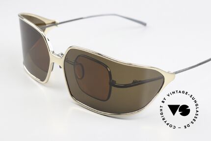 Christian Roth 14004 Pure Titanium Made In Japan, mit großem Wrap Around Sonnen-Clip; polarisierend, Passend für Herren und Damen