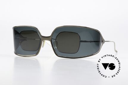 Christian Roth 14004 2 In 1 Brille Made In Japan, genial umgesetztes Clip-On Konzept; siehe Fotos!, Passend für Herren und Damen