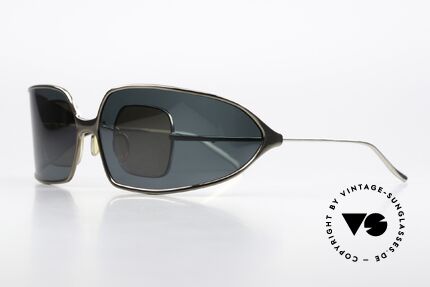 Christian Roth 14004 2 In 1 Brille Made In Japan, kleine Titanium-Fassung, Gr. 38/26, made in Japan, Passend für Herren und Damen