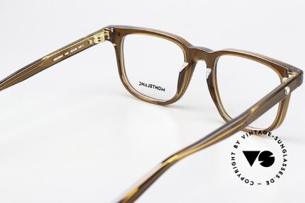Montblanc MB0256O Herrenbrille Eckig Azetat, ungetragenes Exemplar mit original Montblanc Etui, Passend für Herren