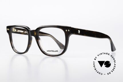 Montblanc MB0321O Eckige Herrenbrille Azetat, sehr elegante Herrenbrille, zeitlose Azetat-Fassung, Passend für Herren