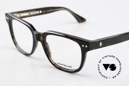 Montblanc MB0321O Eckige Herrenbrille Azetat, aber auch als markante Damenbrille ein Hingucker, Passend für Herren