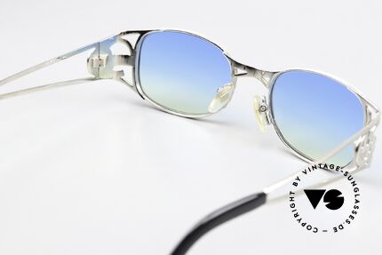 Jean Paul Gaultier 58-5101 Designer Sonnenbrille 1995, sehr edle Sonnengläser in blau-gelb Verlauf (100% UV), Passend für Herren und Damen