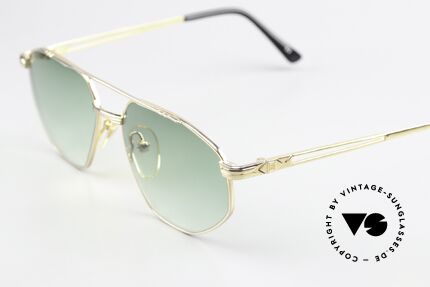 Roman Rothschild R1037 Vergoldete Sonnenbrille 80er, ungetragenes Einzelstück; Gr. 57/17 mit Rothschild Etui, Passend für Herren und Damen