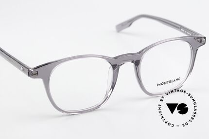 Montblanc MB0153O Azetat Vollrandbrille Herren, die LARGE Fassung kann beliebig verglast werden, Passend für Herren
