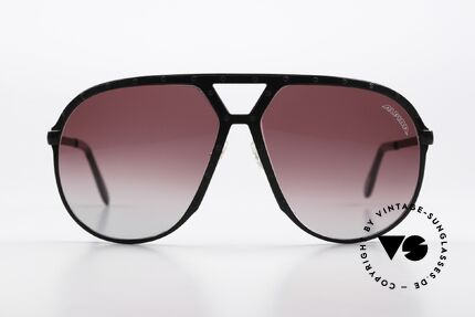 Alpina M1 Kultsonnenbrille Der 80er, komplett schwarzer Rahmen & schwarze Schrauben, Passend für Herren