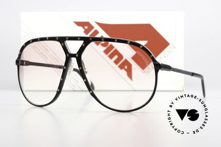 Alpina M1 Seltene Sammler Sonnenbrille, die alte Legende im unberührten Zustand; Gr. 64/14, Passend für Herren und Damen