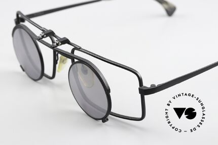 Alain Mikli 5667 / 011 Filmbrille Von Wim Wenders, exzellente Metallfassung mit genialem Sonnen-Clip, Passend für Herren